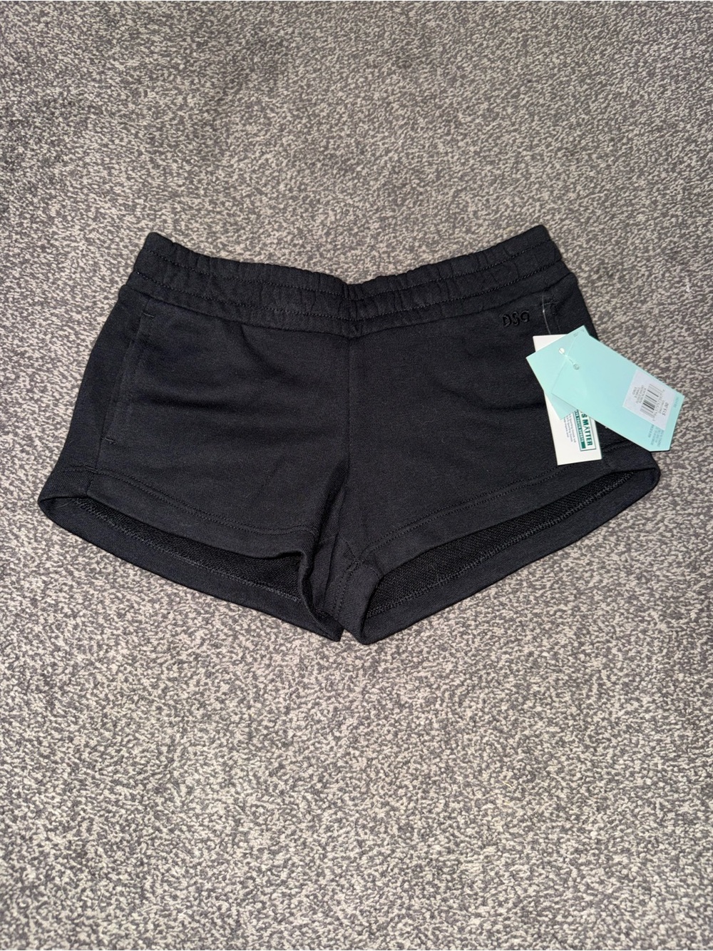 DSG Girls Black Mid Rise Shorts Size XS (6-7) NWT